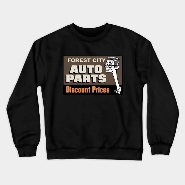 Forest City Auto Parts Crewneck Sweatshirt by carcinojen